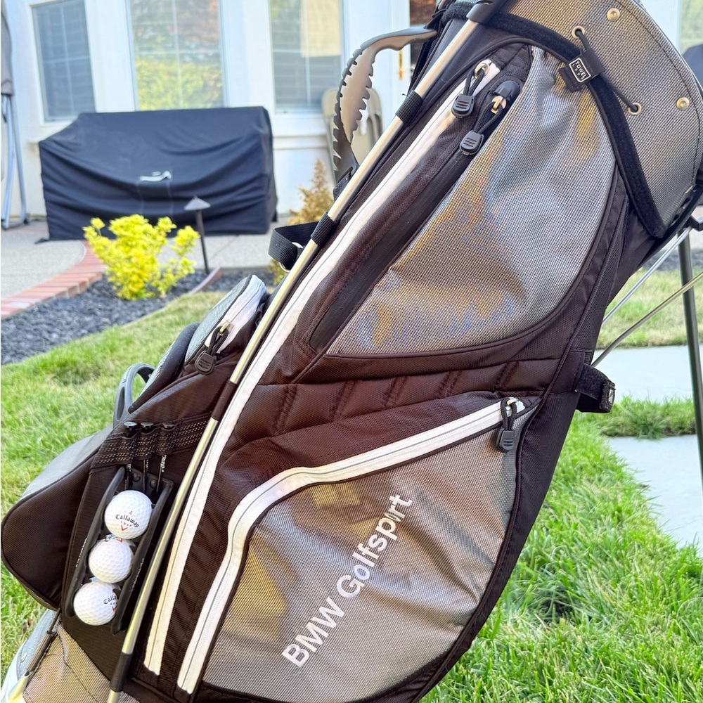 Men's Golf Bag - Black and Gray